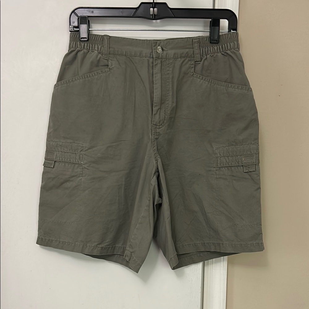 Columbia Athletic Green Shorts Lightweight Elastic Waistband